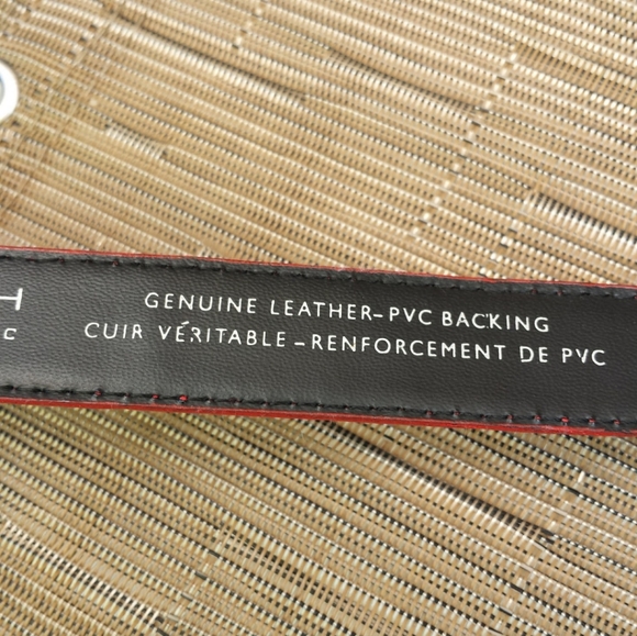 Liz Clairborne Red leather belt - Picture 5 of 8